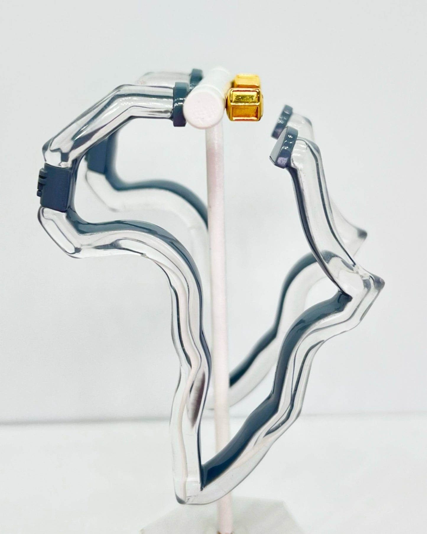 Peekaboo Africa Lucite Hoops