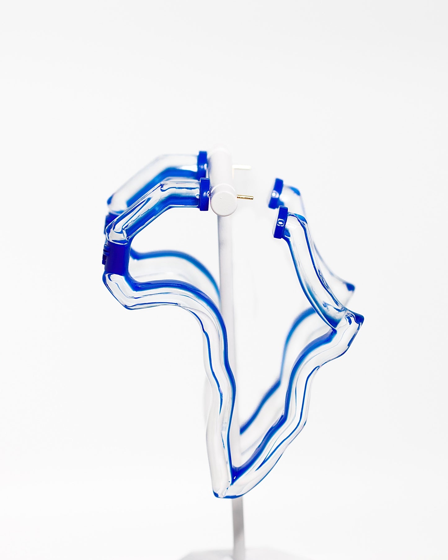 Peekaboo Africa Lucite Hoops