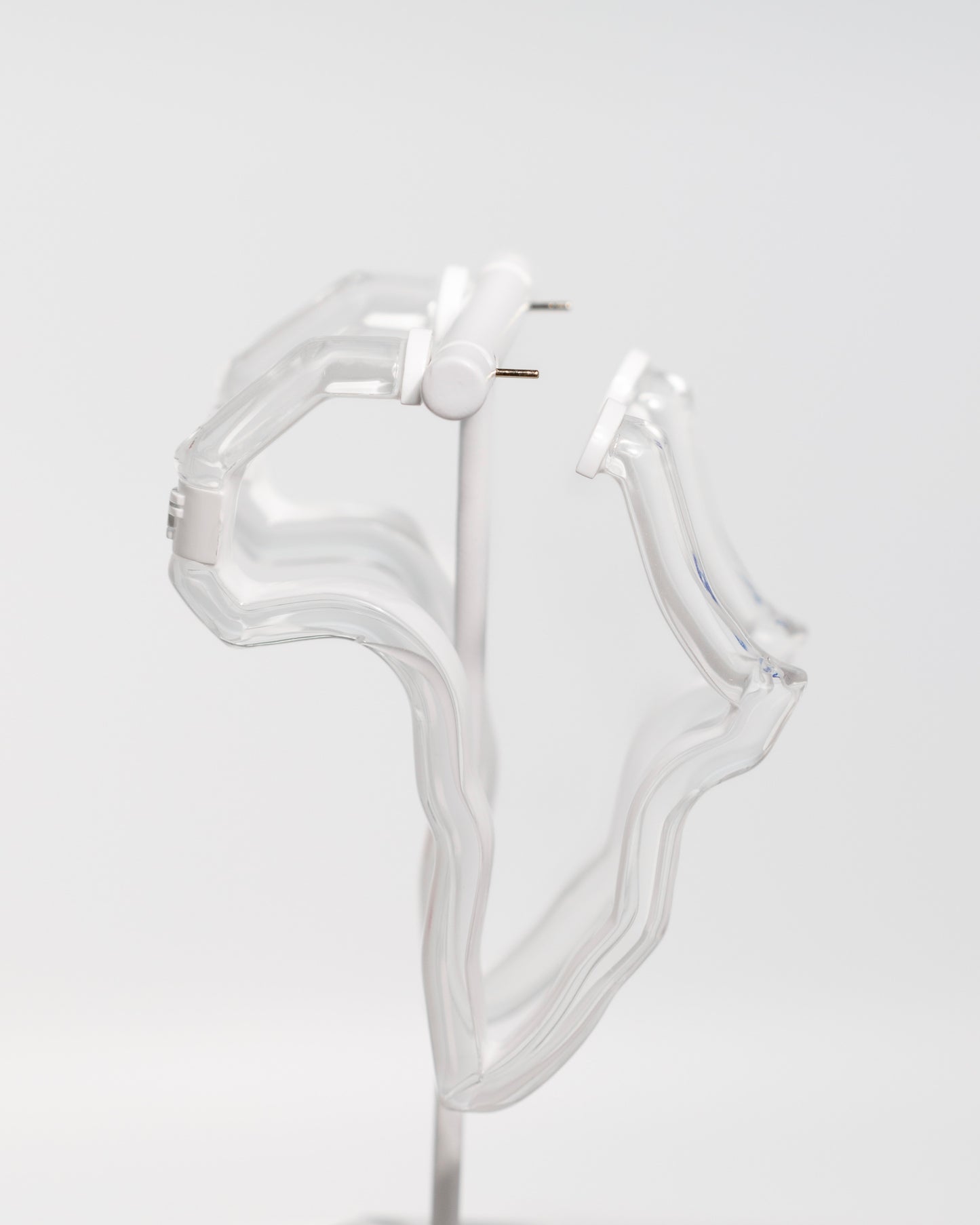 Peekaboo Africa Lucite Hoops