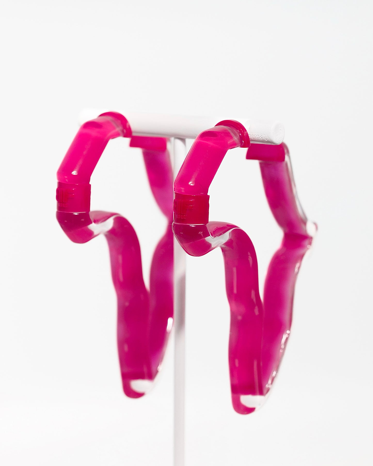 Peekaboo Africa Lucite Hoops