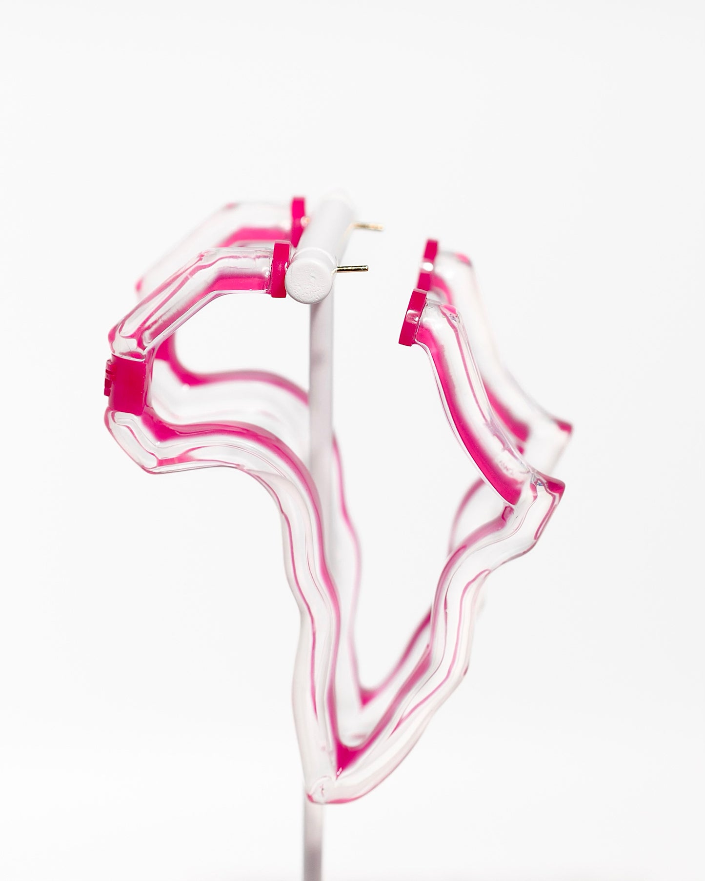 Peekaboo Africa Lucite Hoops