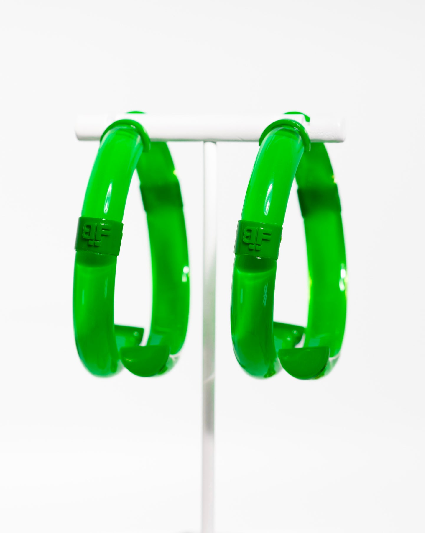 PRE-ORDER: Peekaboo Lucite Two-Sided Hoops