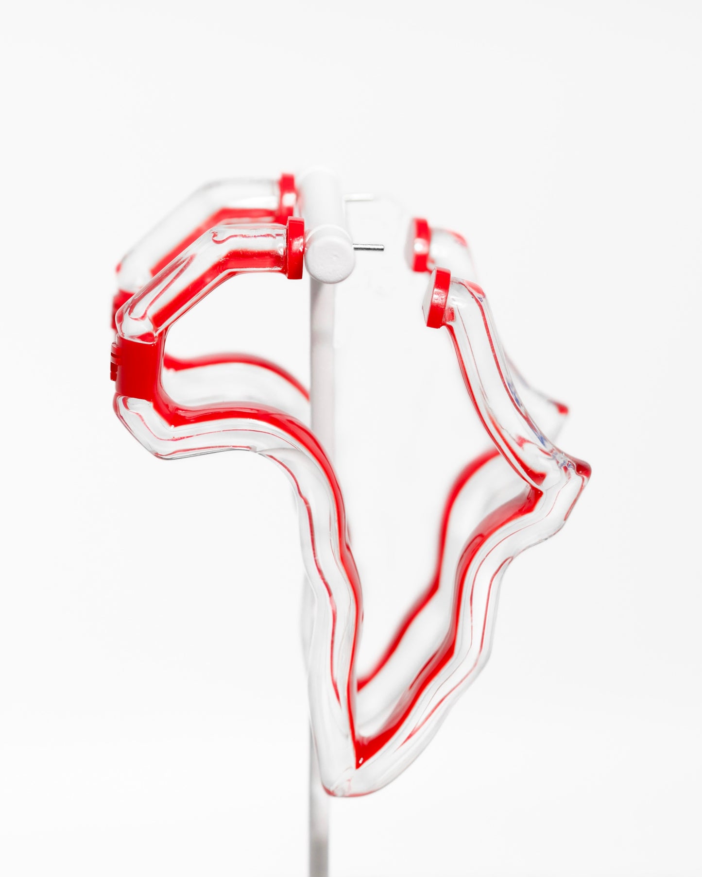 Peekaboo Africa Lucite Hoops