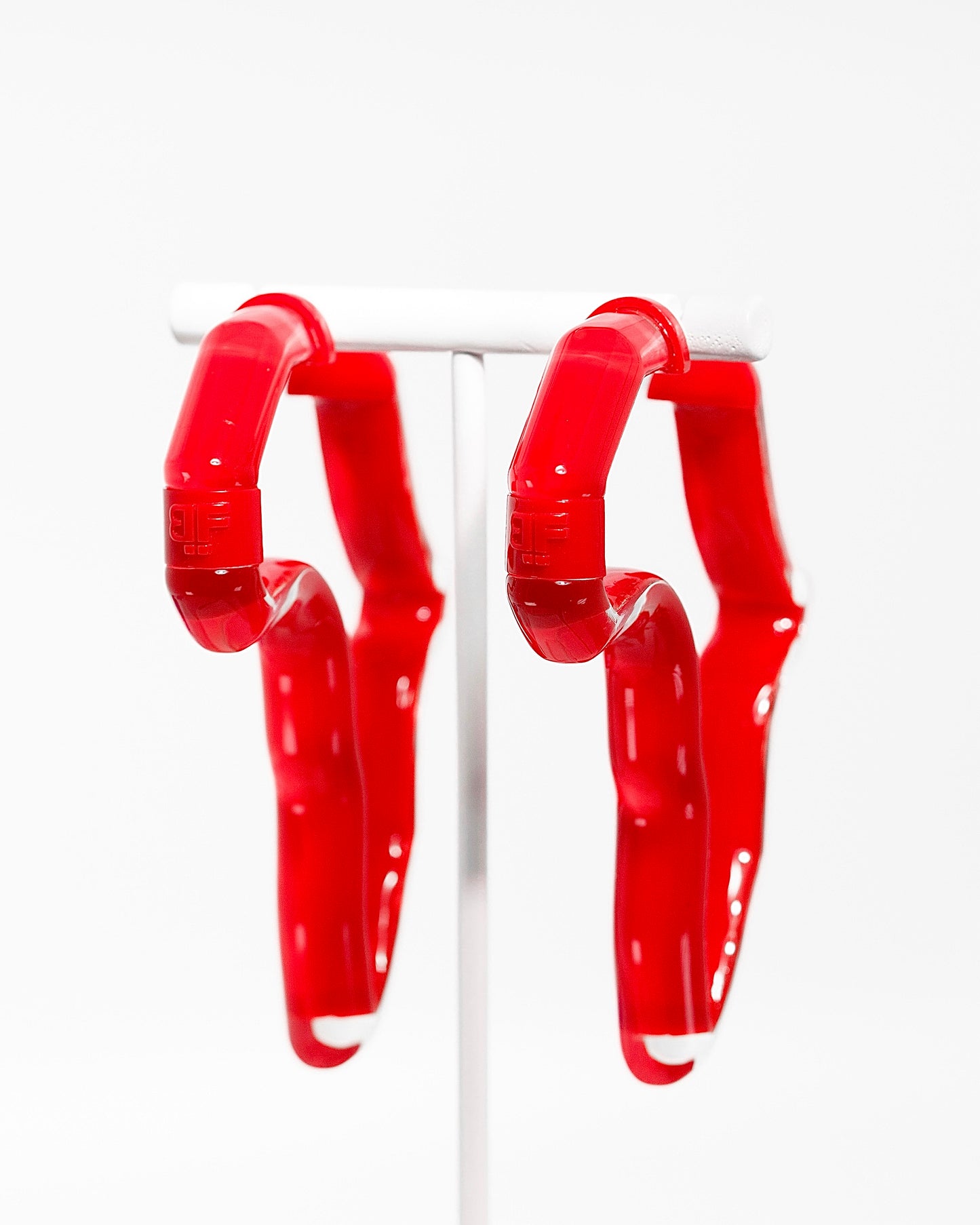 Peekaboo Africa Lucite Hoops