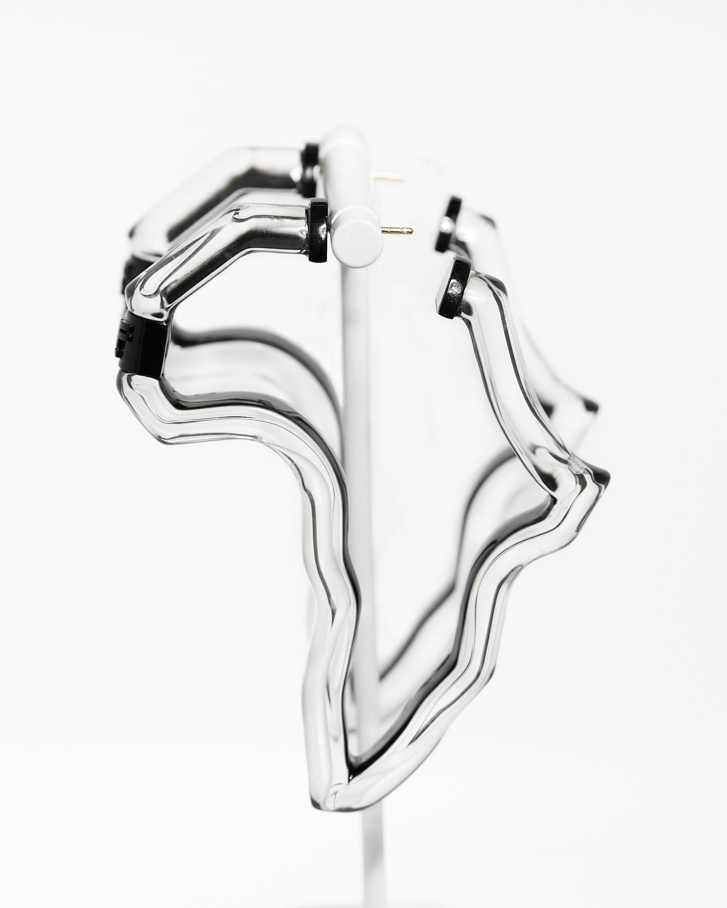 Peekaboo Africa Lucite Hoops