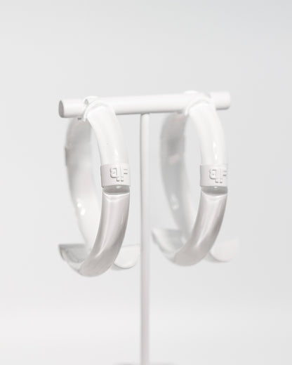 PRE-ORDER: Peekaboo Lucite Two-Sided Hoops