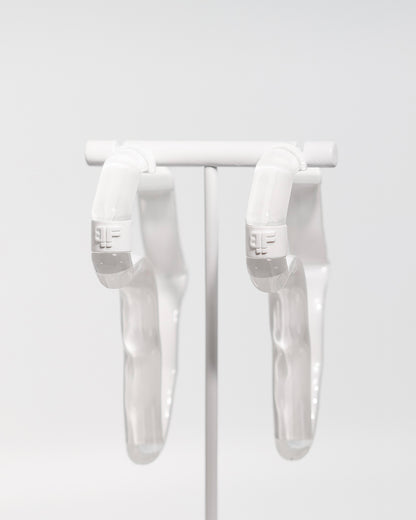 Peekaboo Africa Lucite Hoops