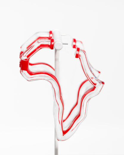 Peekaboo Africa Lucite Hoops